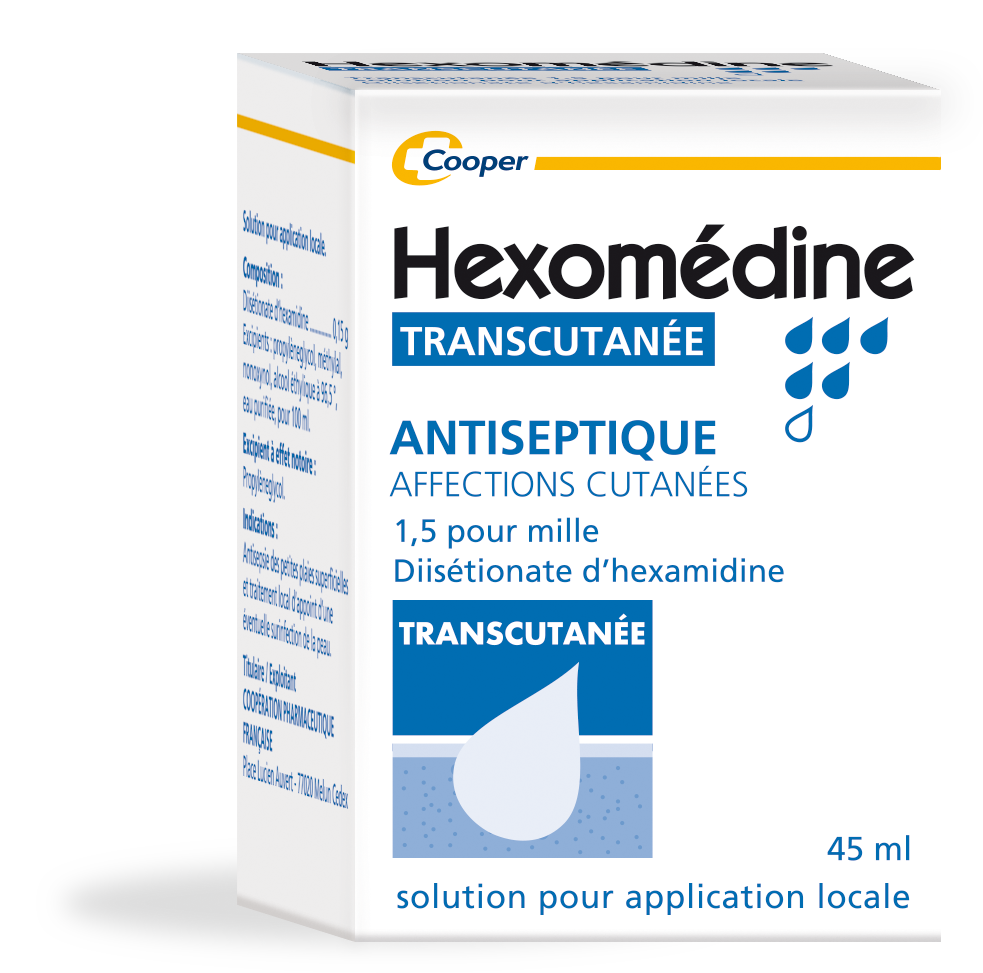 HEXOMEDINE TRANSCUTANEE SOLUTION 45ML OTC | Cooper HEXOMEDINE TRANSCUTANEE SOLUTION 45ML OTC | Cooper